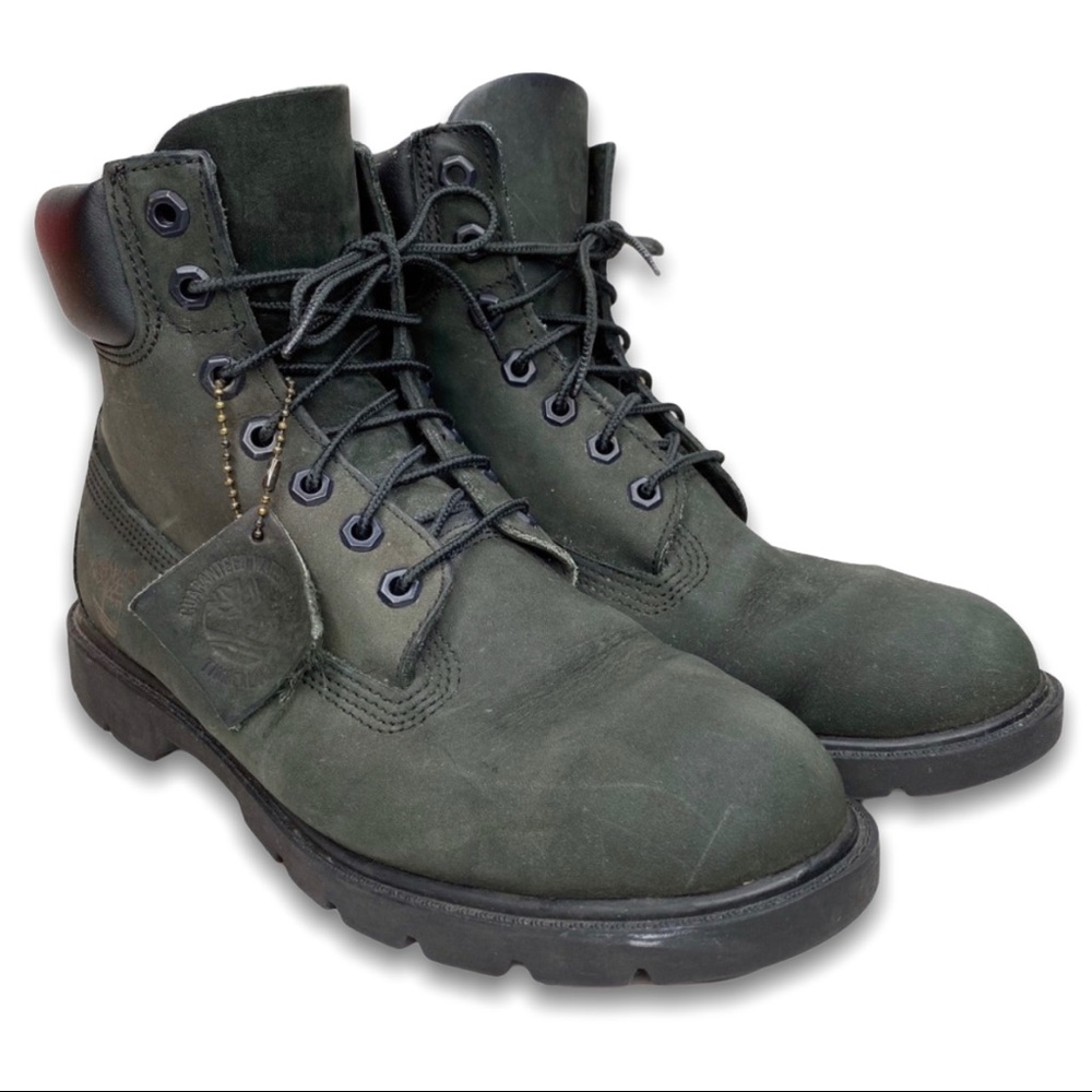 Men's Timberland Black 6" Waterproof Boots Size 8